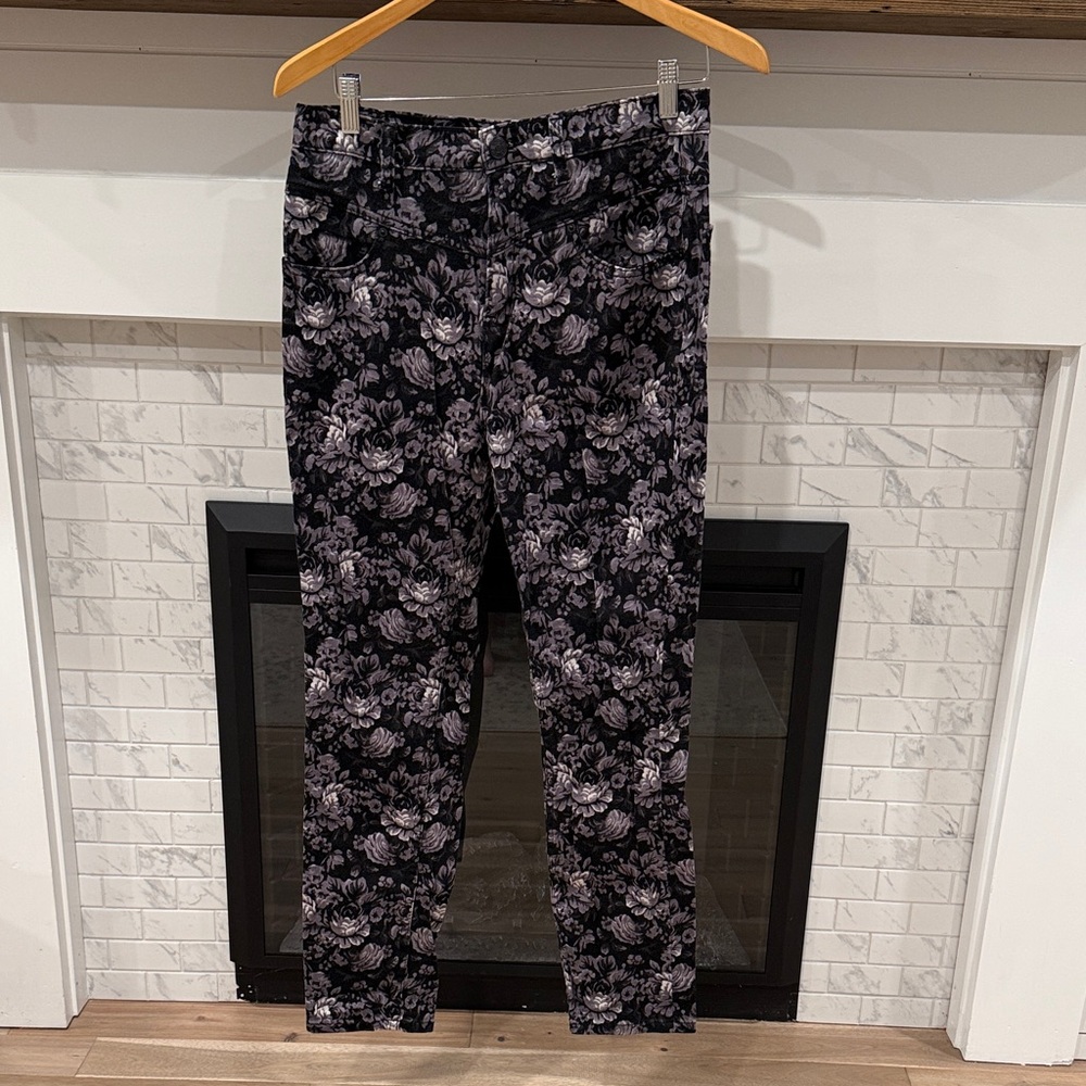BDG Black and Gray Floral Pants 2 for $20